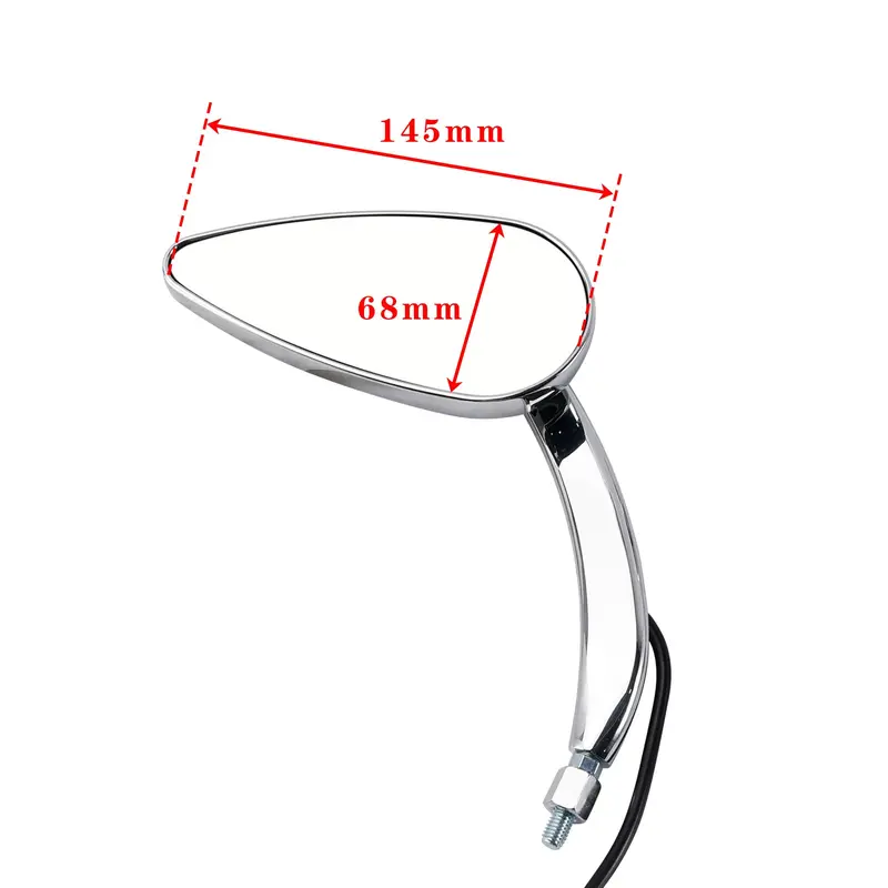 Sportster XL 1200 883 1990-Up Chrome Custom Dynamics LED Turn Signal Mirrors