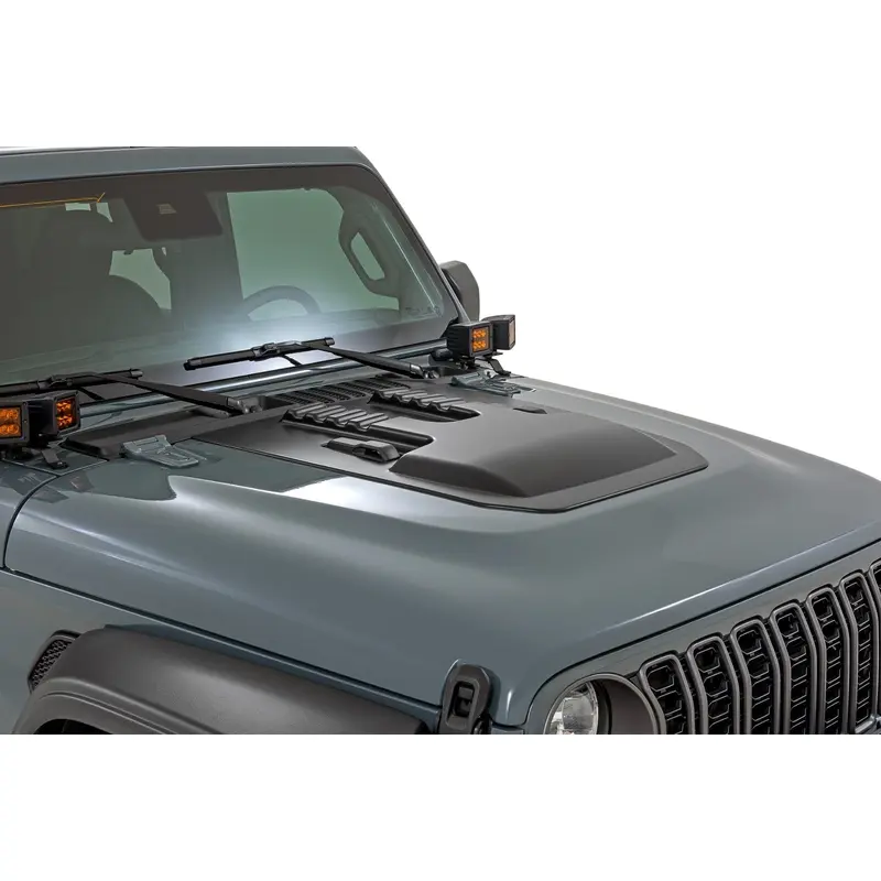 Rough Country | Hood Scoop | Jeep Gladiator JT/Wrangler JL 4WD (2018-2025) | HS60010