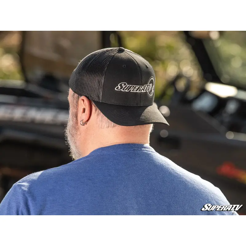SuperATV Black and White SuperATV Trucker Hat