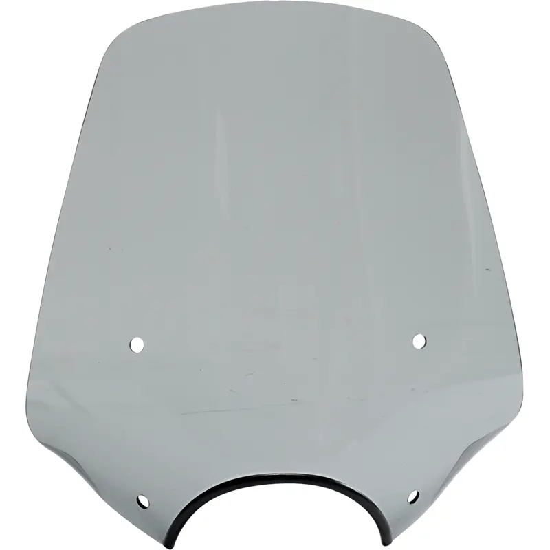 MEMPHIS SHADES Big Shot Windshield - 9" Headlight Cutout - Black Smoke MEP57212