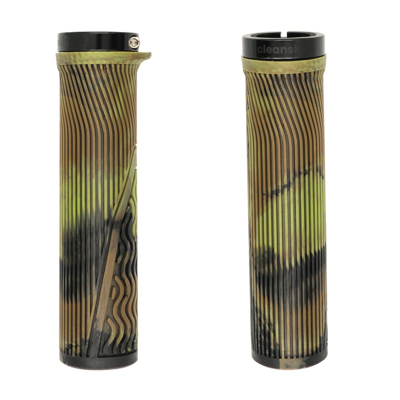 Cleanskin Ridgeline Single Clamp Lock On Grip - Black - Grey