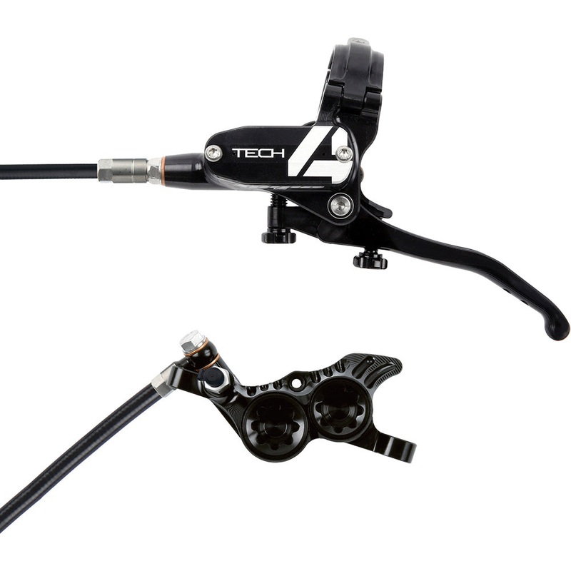 Hope Tech 4 V4 Disc Brake - Rear - Left Lever - Black - Black - Black 1700mm