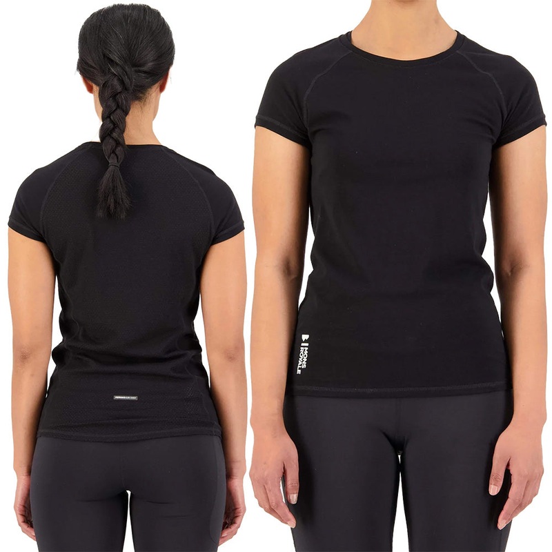 Mons Royale Bella Merino Air-Con Women's Tee - Women's XL - Black