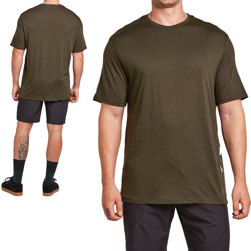 Norman MTB Men's Marino-Edge Short Sleeve Tech Tee - 2XL - Green