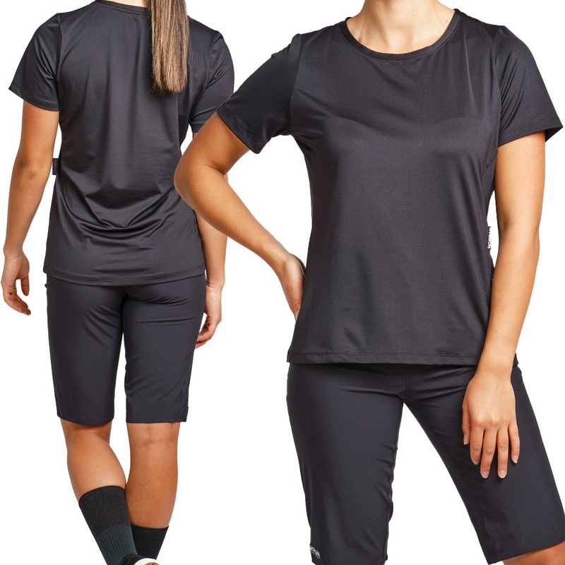 Norman MTB Women's Light-Weight Short Sleeve Tech Tee - Women's XL - Black