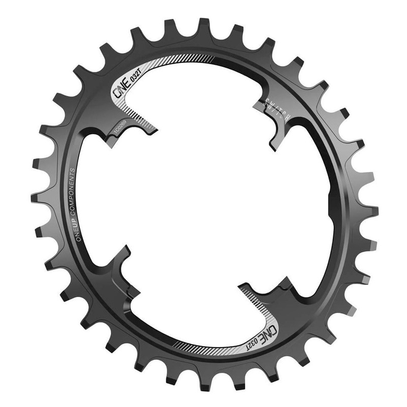 OneUp Components Switch Chainring - OneUp Components Switch - Dictated By Spider - 28T - 10-12 Speed - Oval - V2 - Black