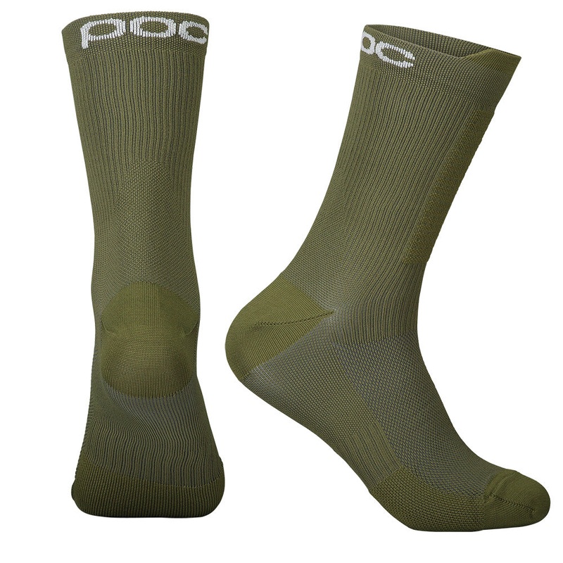 POC Lithe Mid Length MTB Socks - S - Epidote Green